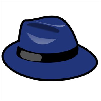 Free Blue Fedora Clipart   Free Clipart Graphics Images And Photos