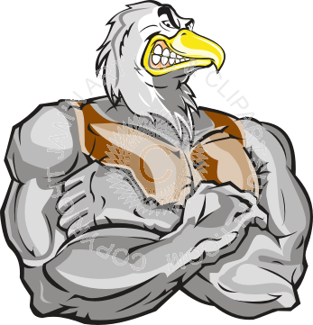 Mean Eagle With Arms Crossed