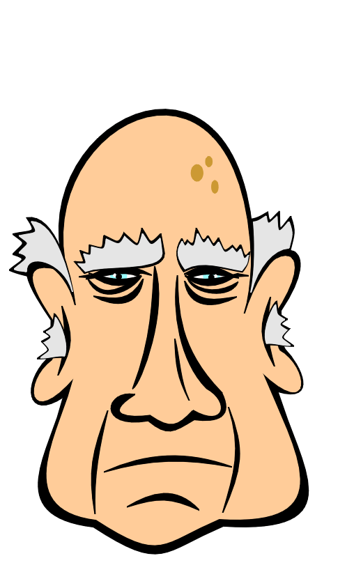 Old Man Cartoon Clip Art