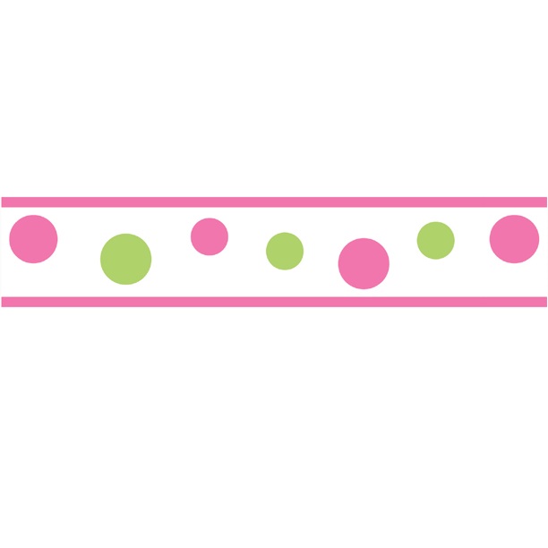 Pink And Green Border For Pinterest