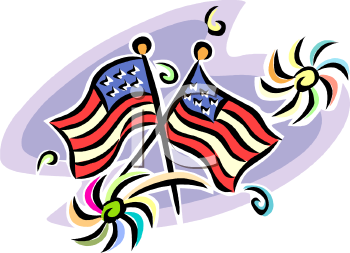 Royalty Free 4th July Fireworks Clip Art Patriotic Clipart
