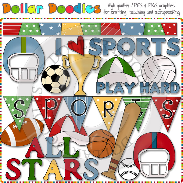 Sports Fan Clip Art Download     1 00   Dollar Doodles