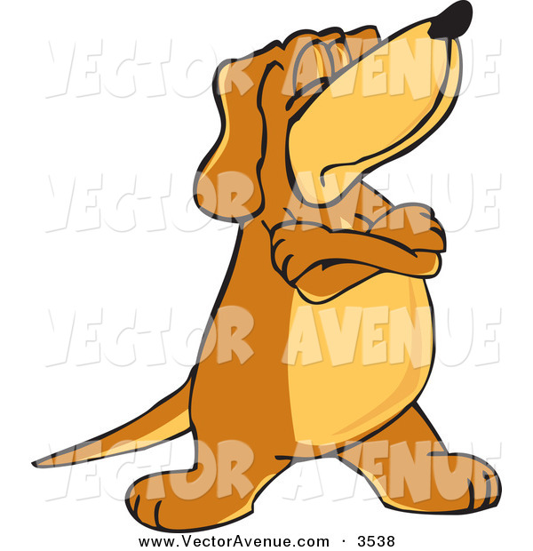 With Crossed Arms Disobeying Commands Vector Clip Art Toons4biz