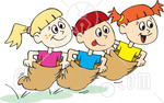 65518 Royalty Free Rf Clipart Illustration Of A Boy And Two Girls