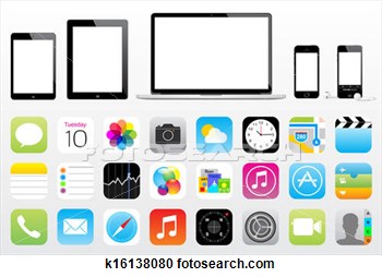 Apple Ipad Iphone Ipod Mac Icon  Fotosearch   Search Clipart