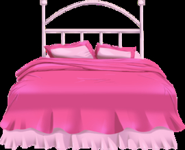Bed Clip Cartoon Bed Bed Clip Pink Tiara Pink Bed Cartoon Bed