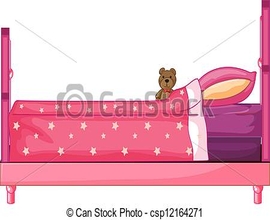 Bed Clip Pink Bed Pink Bed Bed Clip Cartoon Bed Pink Bed