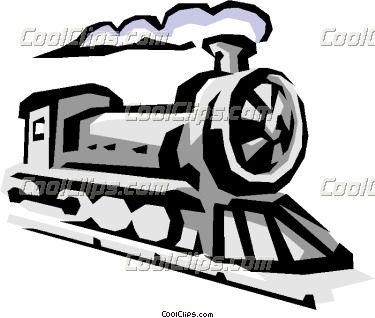 Clip Art For Steam Engine   Locomotive Vector Clip Art