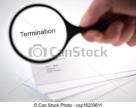 Cover Letter With The Word Termination In The Letterhead