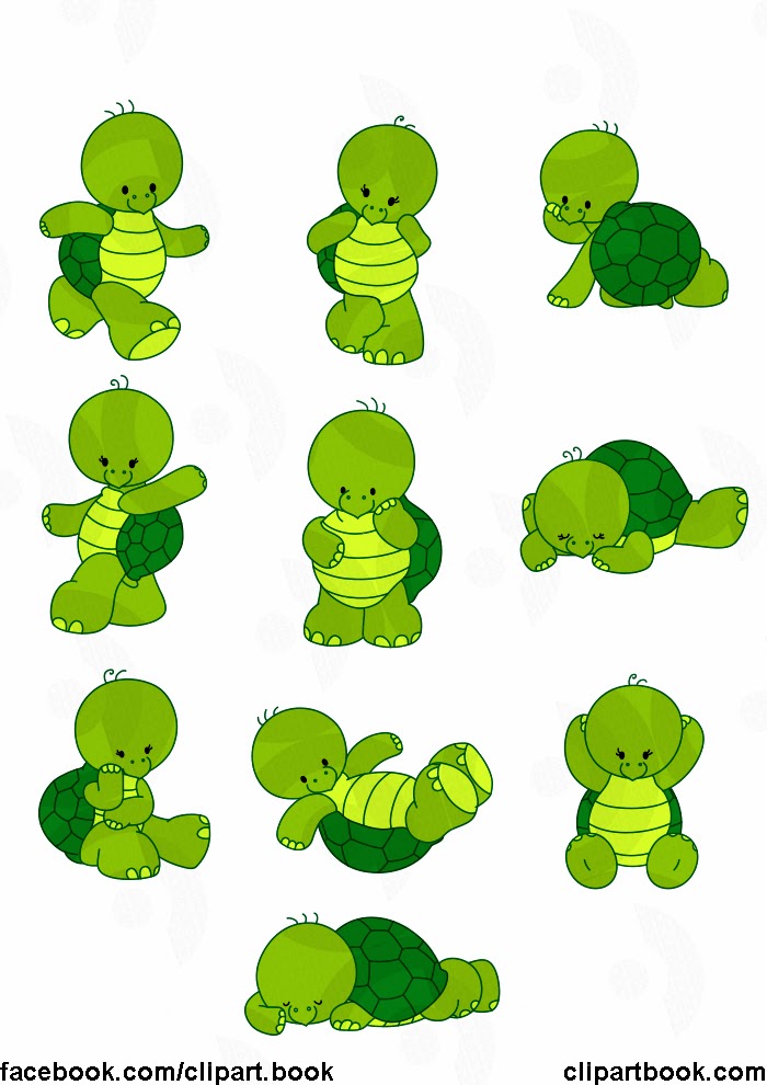 Cute Baby Turtle Clipart