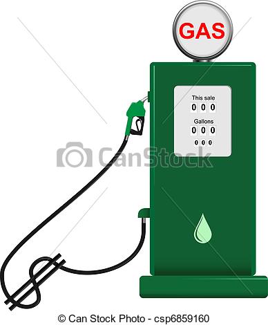 Gas Pump With Hose    Csp6859160   Search Clip Art Illustration