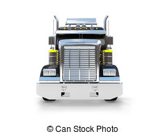 Isolated Big Car Front View 04   Isolated Big Car On A White   