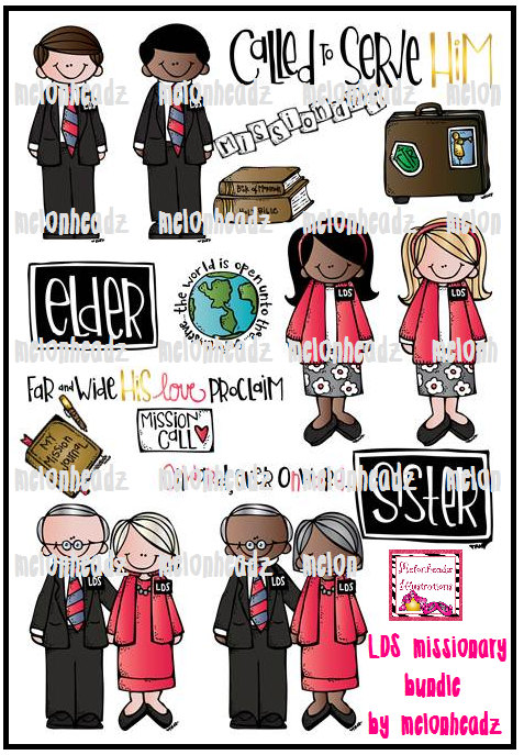 Lds Missionary Bundle By Melonheadzdoodles On Etsy