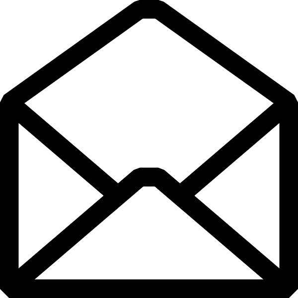 Open Envelope Letter Cover   Vector Clip Art