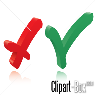 Related Yes Or No Symbols Cliparts