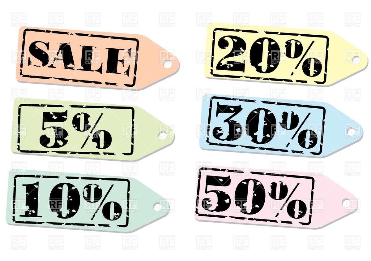 Set Of Discount Labels Download Royalty Free Vector Clipart  Eps