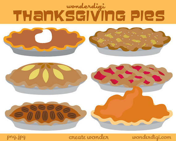 Thanksgiving Clipart   Pie Clipart   Desserts Food Clip Art   Instant    