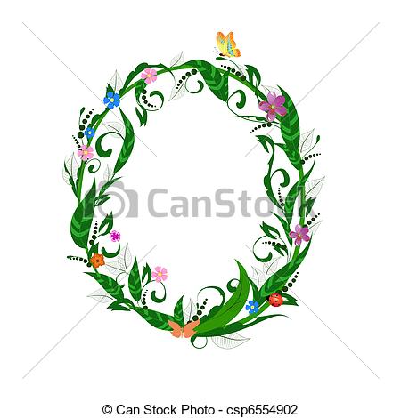 Vector Illustration Of Cover Letter Flower Csp6554902   Search Clipart