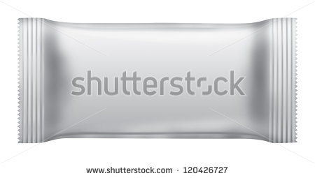 Blank Chocolate Bar Package Isolated On White Background White 3d