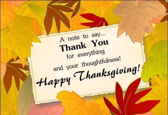 Cards Best  Thank You Thanksgiving E Cards