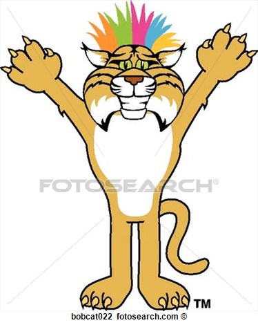 Clip Art   Bobcat Having Bad Hair Day  Fotosearch   Search Clipart    