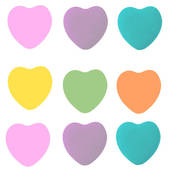 Clip Art Of Conversation Hearts Shapes K8359082   Search Clipart    
