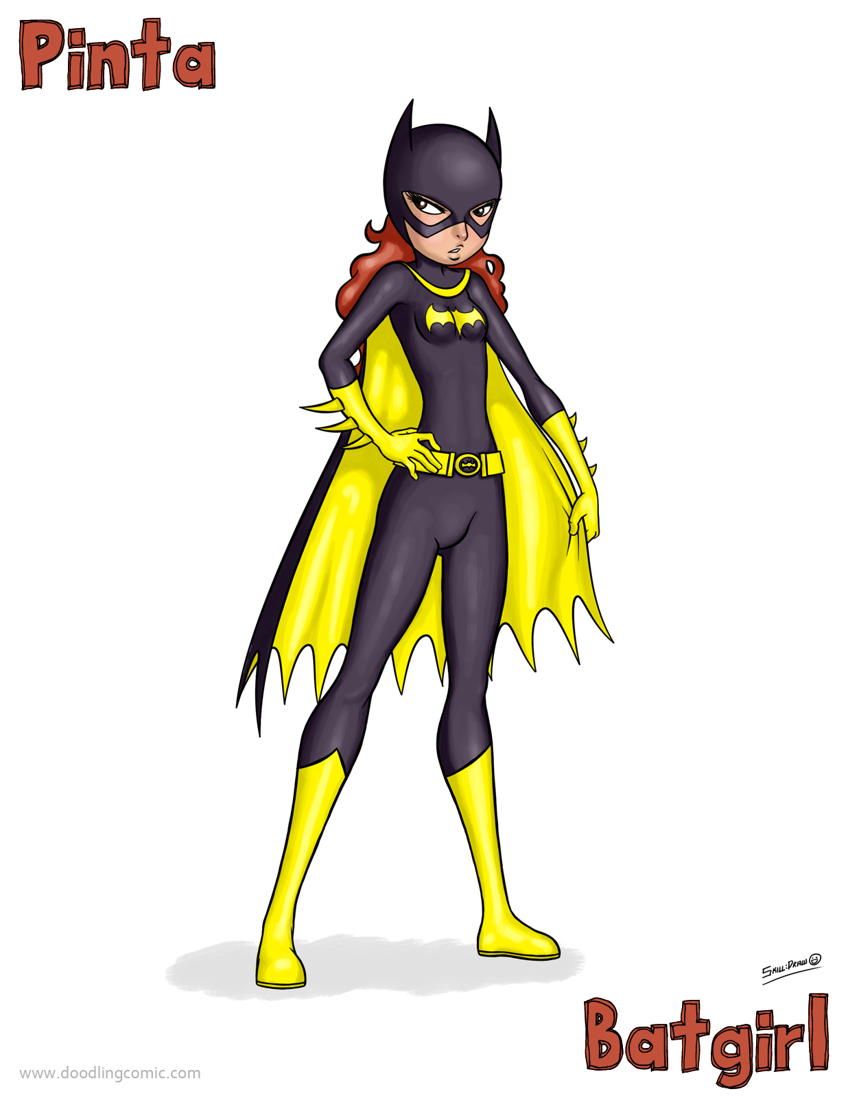 Doodling Around   Pinta Batgirl