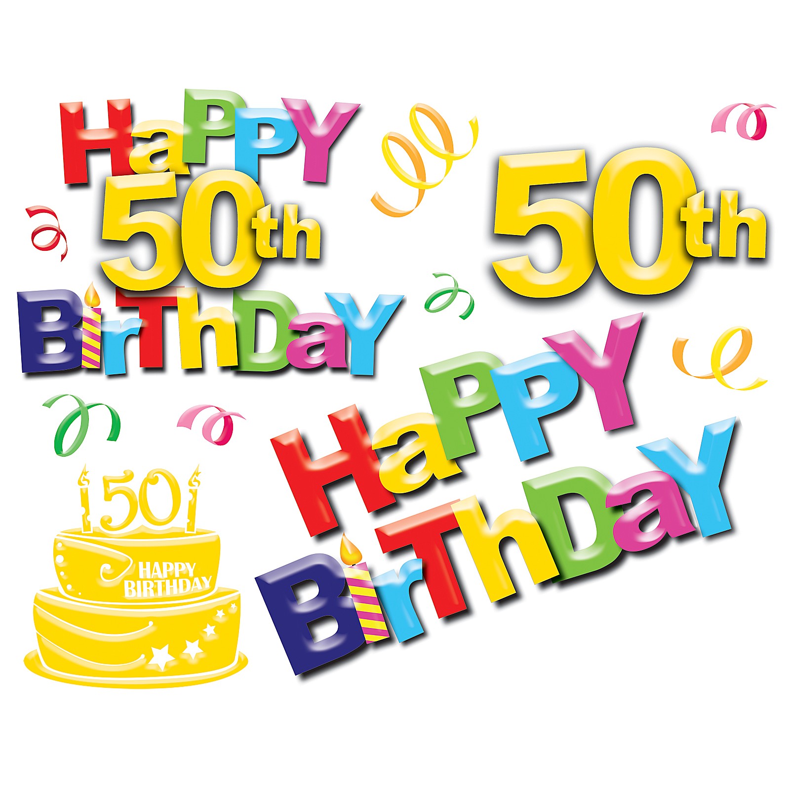 Happy 50th Birthday Clip Art   Clipart Best
