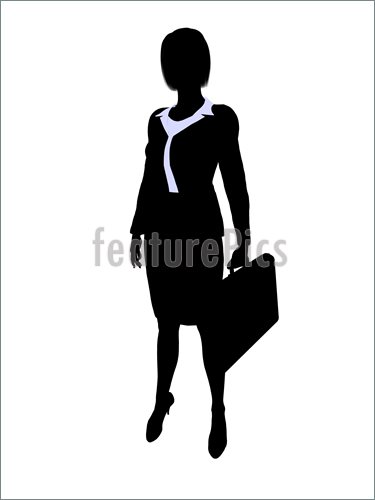 Of Business Office Woman Silhouette    Female Business Executive