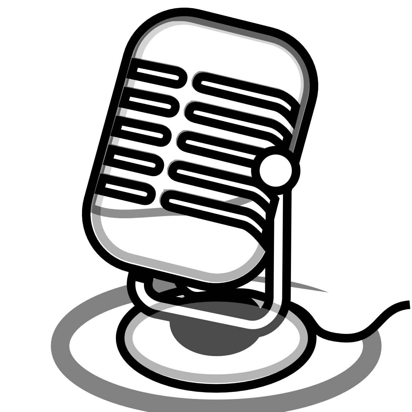 Radio Clipart Black And White Microphone Clipart Microphone Clip Art