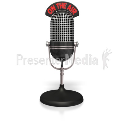 Radio Mic On The Air   Presentation Clipart   Great Clipart For