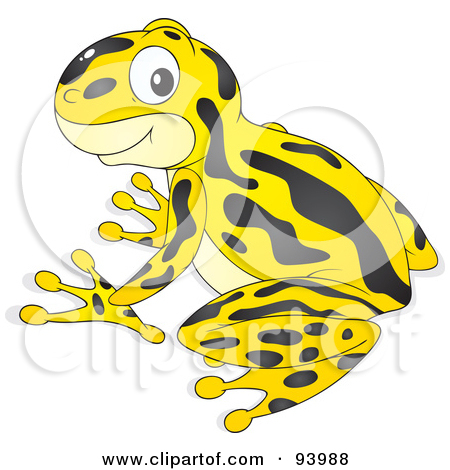 Royalty Free  Rf  Clipart Illustration Of A Cute Yellow Poison Dart