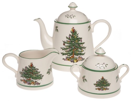 Spode Christmas Tree Tea Set Royal Albert 3 Piece Tea Set Christmas Is