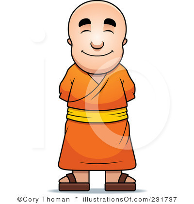 This Is A Picture Of A Monk From The Religion Of Buddhism