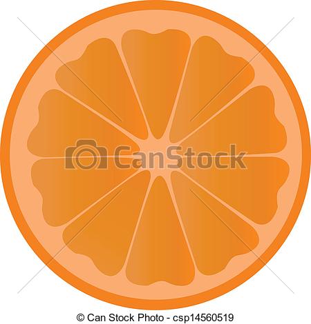 Vector Clip Art Of Orange Slice Vector Csp14560519   Search Clipart    