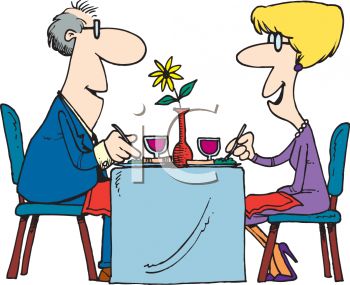 0809 0704 1227 Cartoon Of A Couple On A Date Clipart Clipart Image Jpg