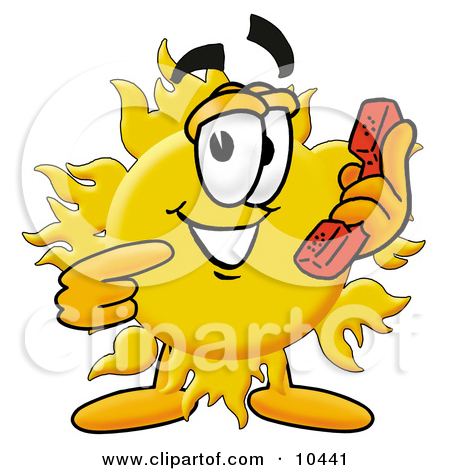 Clipart Picture Of A Sun Mascot Cartoon Character Running By Toons4biz