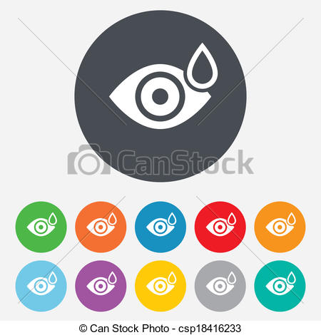 Drip Into The Eyes   Eye With Water    Csp18416233   Search Clip Art
