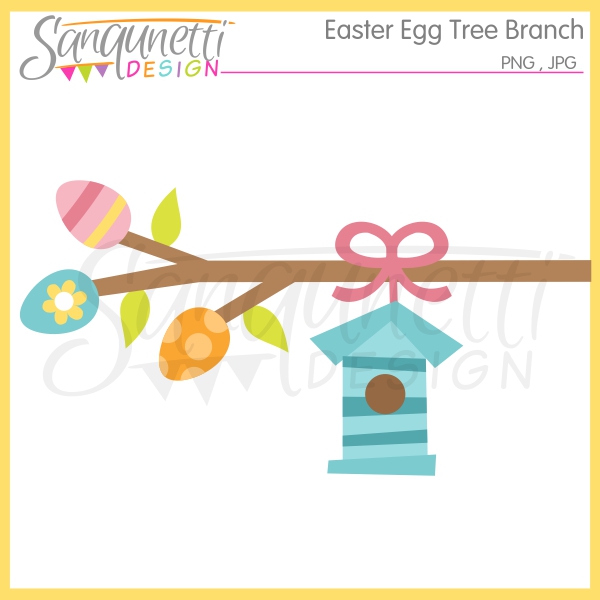 Easter Egg Tree Clipart