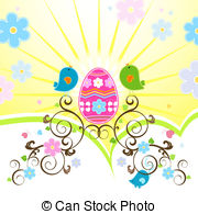 Easter Tree Stock Illustration