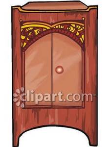 Fancy Armoire   Royalty Free Clipart Picture