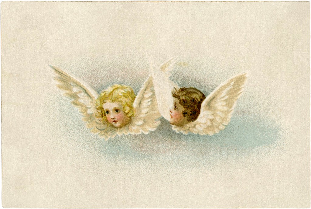 Free Vintage Angels Clip Art   Sweet    The Graphics Fairy