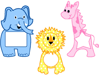 Freebie Scrapbook Pages Baby Animal Frames Clip Art