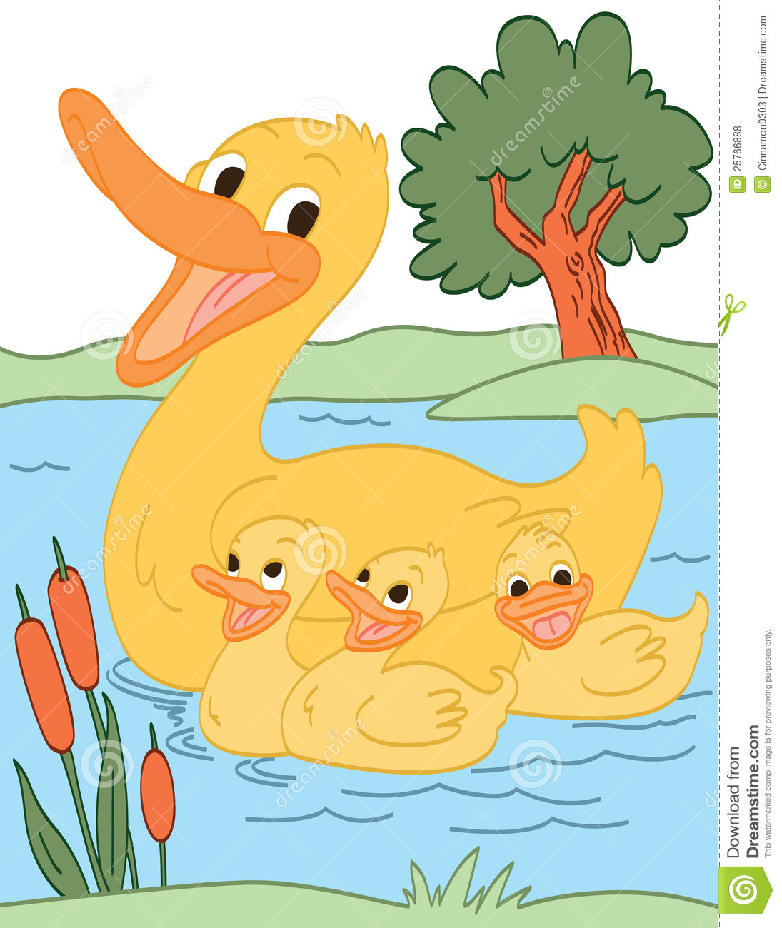 Happy Duck Family Royalty Free Stock Photos   Image  25766888