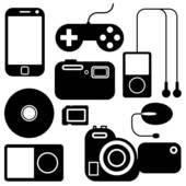 Icon Set Of Electronic Gadgets   Royalty Free Clip Art