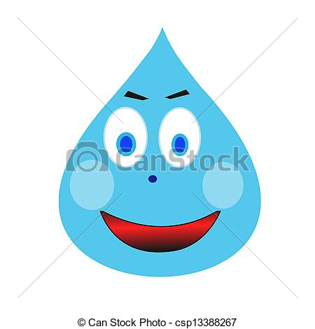Of Water Drop Cartoon With Eyes Csp13388267   Search Clip Art