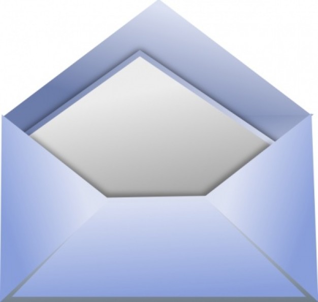 Plain Open Envelope Clip Art Vector   Free Download