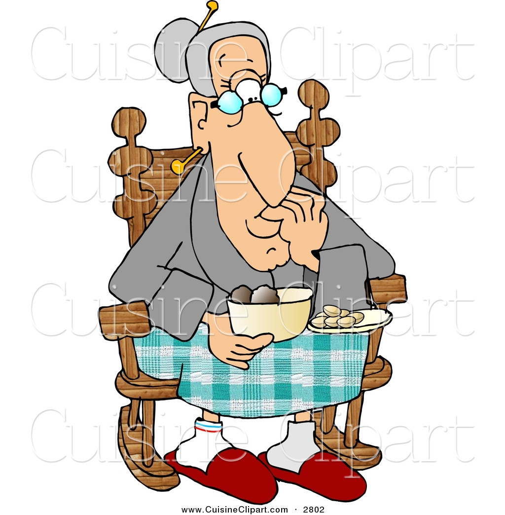 Royalty Free Old People Stock Cuisine Clipart Illustrations