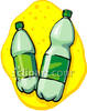Two Plastic Bottles Of Water Clipart Image