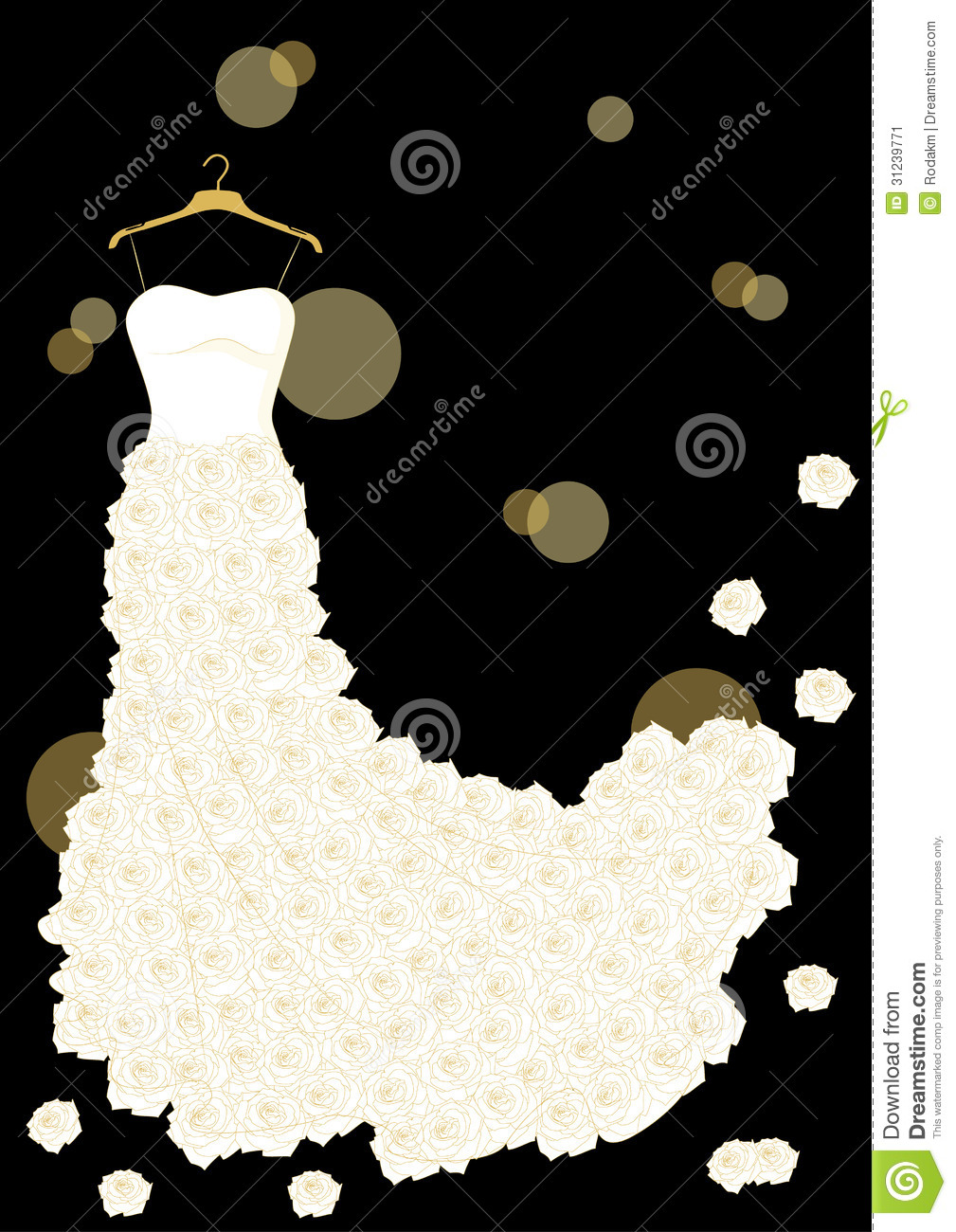 Wedding Dress Stock Image   Image  31239771